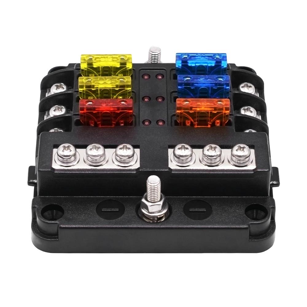 Universal Car Blade Fuse Box Automotive Circuit Fuse Block Holder DC