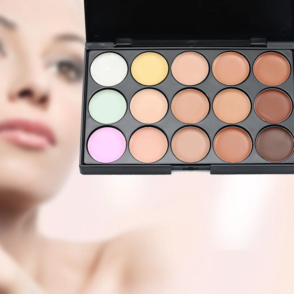 

Professional Concealer Palettes 15 Color makeup Foundation Facial Face Cream Cosmetic contour palette concealer palette Popfeel