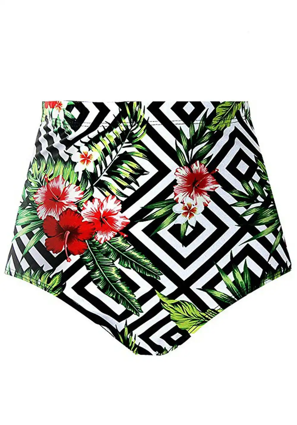 

Women Swimmer Bathing High Waisted Swimwear Bikini Swim Bottoms Beachwear