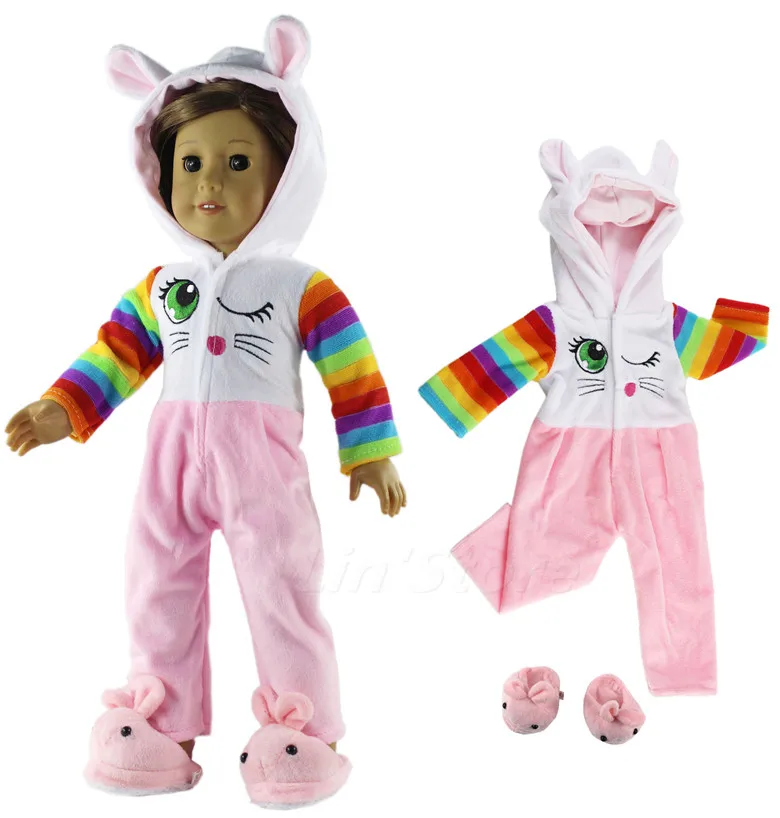 

1 Set Doll Clothes Pajamas Outfit for 18 inch American Doll