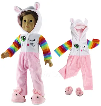 

1 Set Doll Clothes Pajamas Outfit for 18 inch American Doll