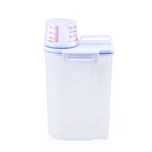 Контейнер для еды для домашних животных контейнеры для хранения еды для собак сухой корм для животных диспенсер с градуированной чашкой и уплотнительными пряжками