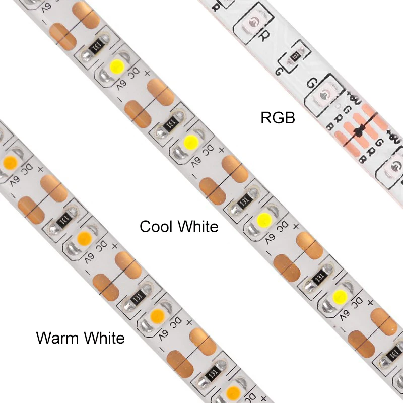 DC5V USB SMD3528 RGB белую полоску 50 см 1M2M3M5M IP20 Водонепроницаемый ТВ фон освещение ночного