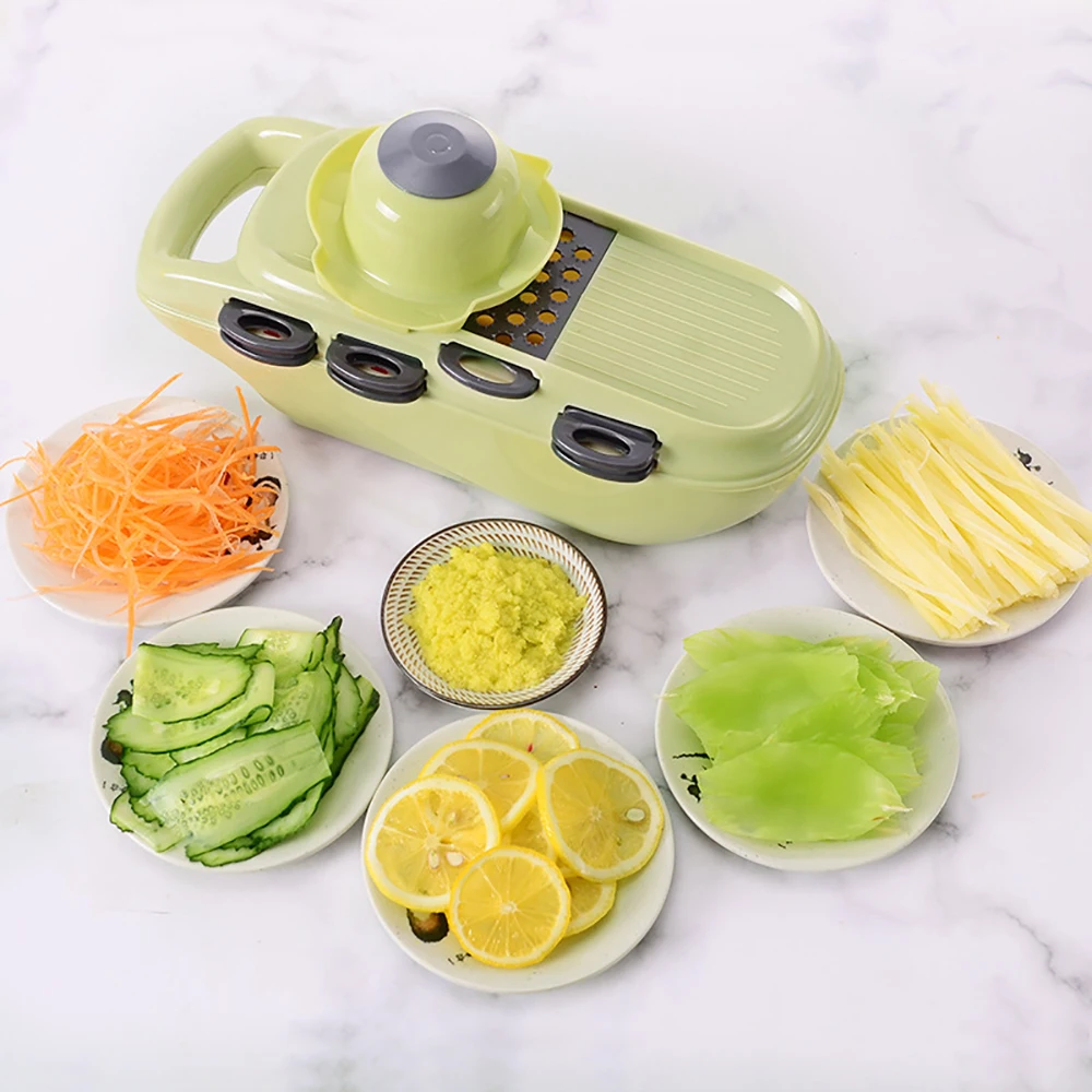 Multifunctional Fruit Vegetable Cutter Food Shredder With 7pcs Blades