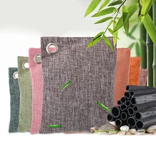 100 г автомобильная домашняя фильтрация воздуха сумка свежая активная бамбуковая с активированным углем мешки запахи удаление активированного угля освежитель воздуха дезодорант