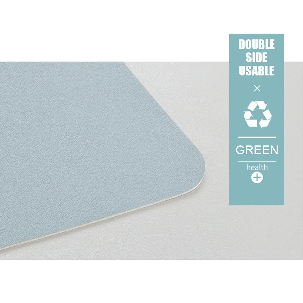  Double-side Usable Mouse Pad Portable Large Gaming Mousepad Waterproof PU Leather Desk Pad Grand Ma