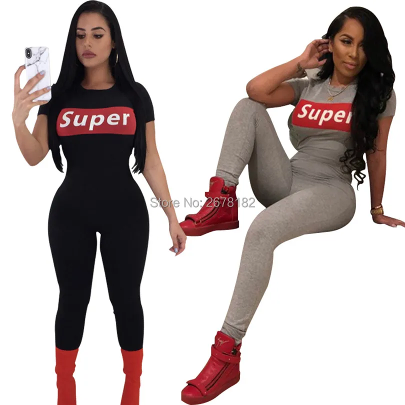 

Sexy Short Sleeve Rompers Slim Sportswear Women Round Neck Jumpsuit Tracksuits Fitness Jumpsuits For Ladies One Piece