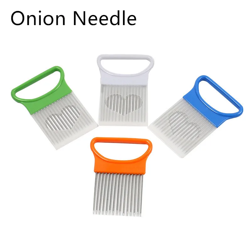 

FASOTY Stainless Steel Onion Plug Onion Chopper Onion Needle Kitchen Tool Tenderloin Needle