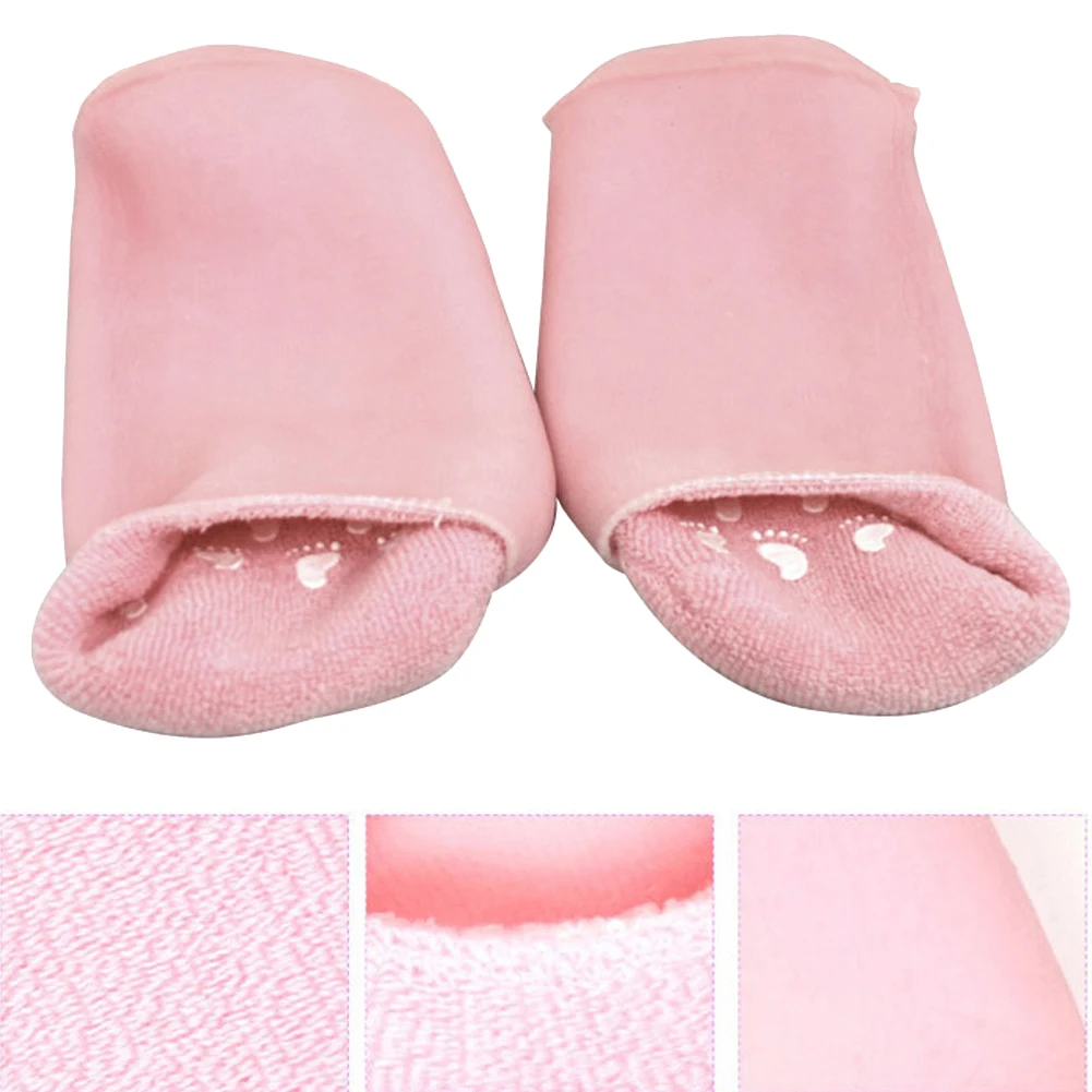 2 pares de calcetines de Gel de SPA reutilizables guantes hidratante blanqueamiento exfoliante Manos suaves cuidado de los pies para máscara de manos para adultos 2 pares de calcetines de Gel de SPA reutilizables guantes hidratante blanqueamiento exfoliante Manos suaves cuidado de los pies para máscara de manos para adultos