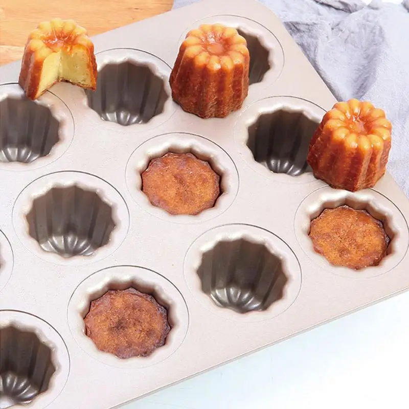 Cannele 12в1 чашки из углеродистой стали антипригарная форма для выпечки тортов