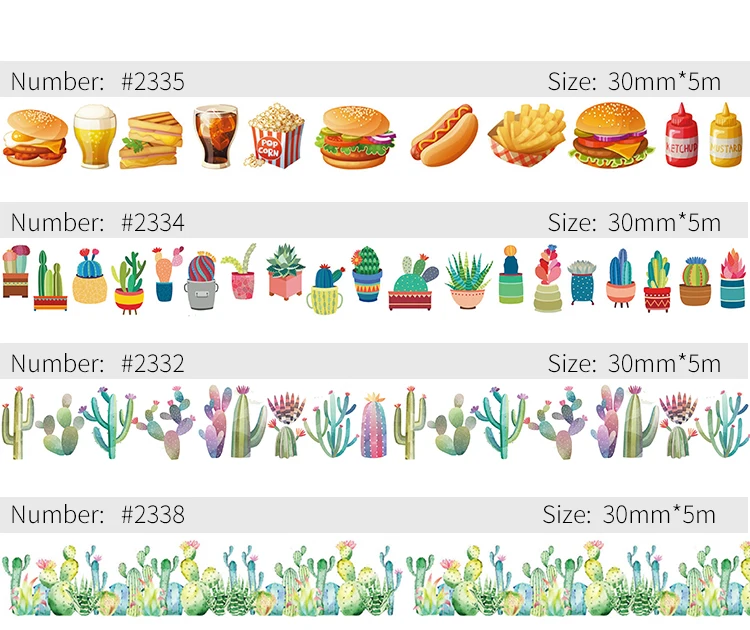 30mm de ancho Vintage hemisferio mapa época gótica Washi cinta DIY japonés Cactus decorativo planificador de colección de recortes cinta adhesiva
