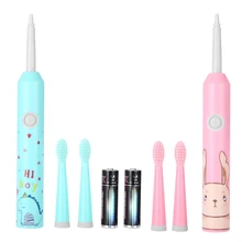 Sonic электрическая зубная щетка для детей, водонепроницаемая сменная зубная щетка для чистки зубов, щетка для детей, уход за зубами