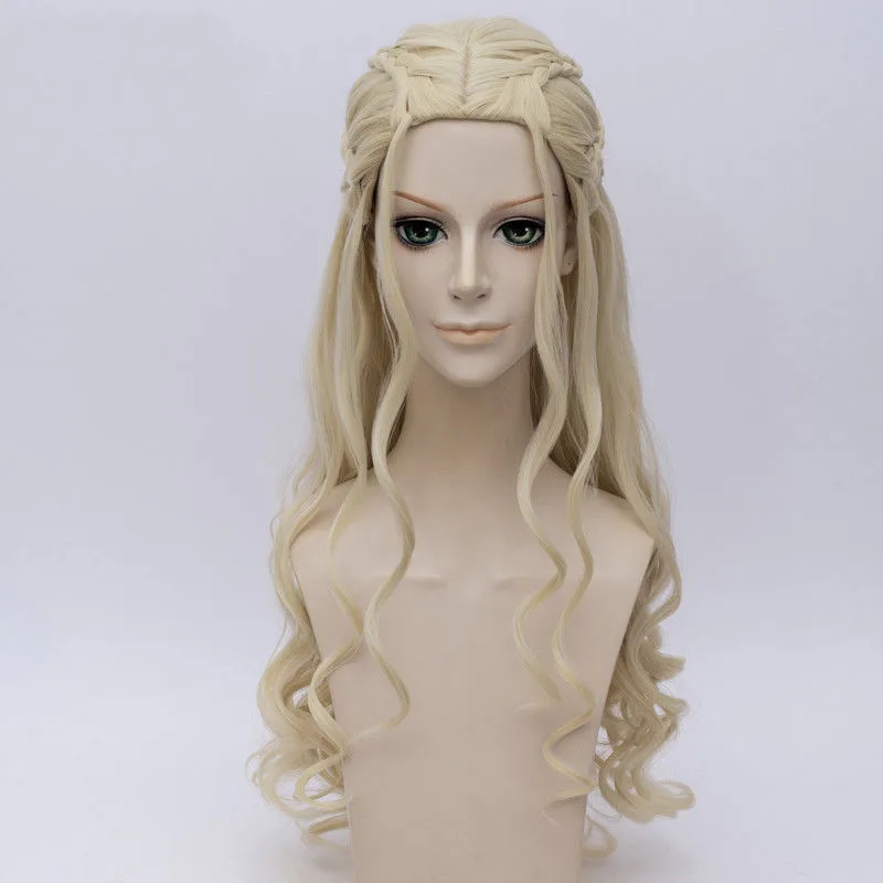 Аниме Дейенерис Таргариен косплей парик престолов синтетические волосы длинные волнистые Дракон матери парики Хэллоуин костюм для женщин
