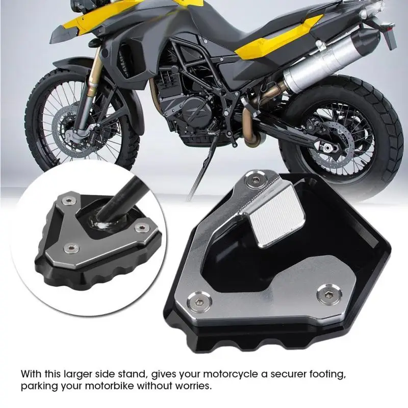 Nrpfell Placa de Soporte de Extensi/óN Soporte Lateral de Aluminio CNC para Motocicleta para F700GS 2013-2017 Titanio