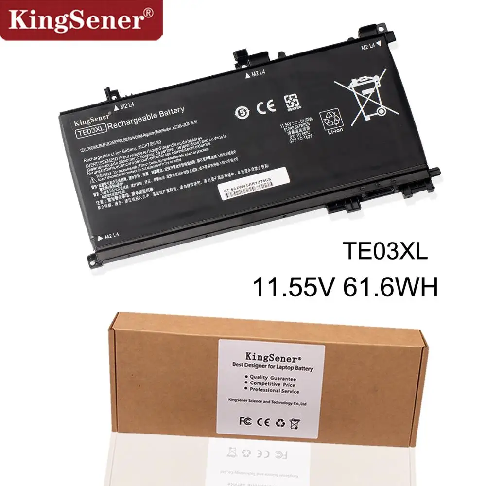 KingSener 11,55 V 61.6WH TE03XL ноутбук Батарея для hp TPN-Q173 HSTNN-UB7A 115-bc011TX 15-bc012TX 15-bc013TX 15-AX015TX 849910-850