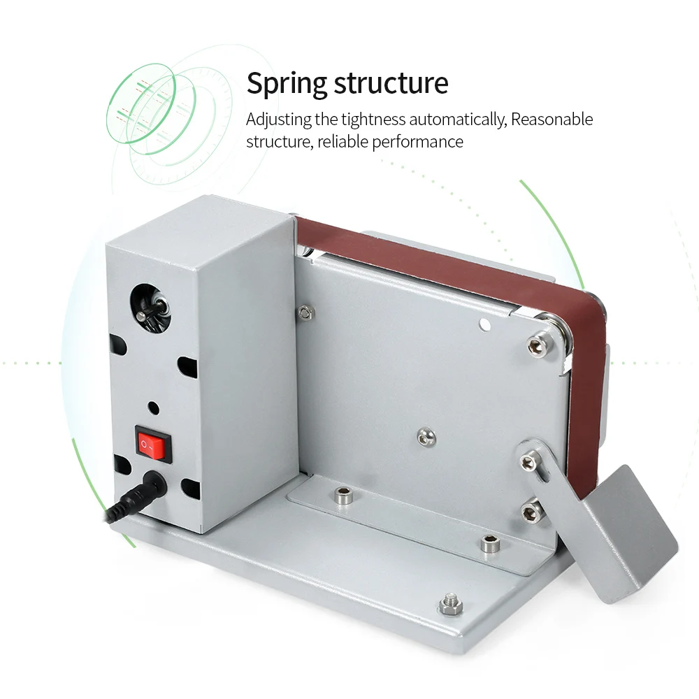 Многофункциональный ленточный шлифовальный станок ленточного типа шлифовальный ленточный станок шлифовальный ленточный мини-станок электрический шлифовальный станок маленький шлифовальный станок