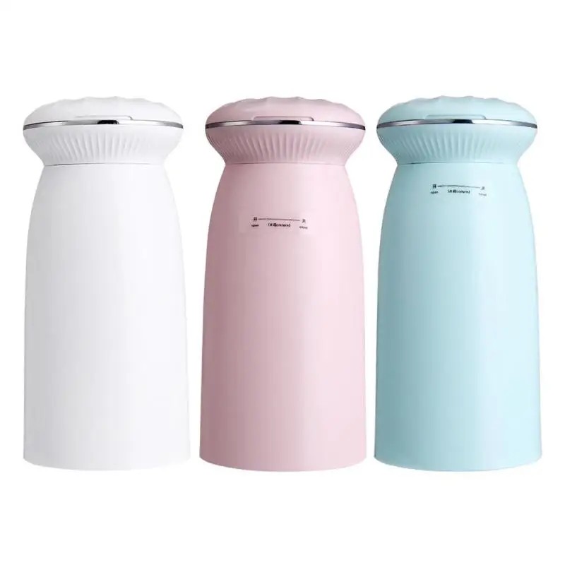 

350ml USB Ultrasonic Humidifier Mist Discharge Air Humidifier Household Aroma Diffuser Air Purifier with LED Light Makeup Mirror