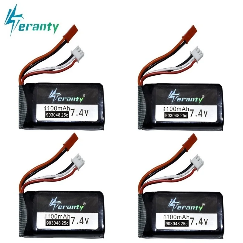 7 4 в 1100 мАч 903048 LiPo Батарея для Wltoys V353 A949 A959 A969 A979 k929 V игрушечных моделей