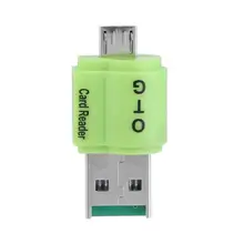 Двойное использование 2 в 1 OTG кардридер USB 2,0 адаптер SD карта устройство для чтения карт TF