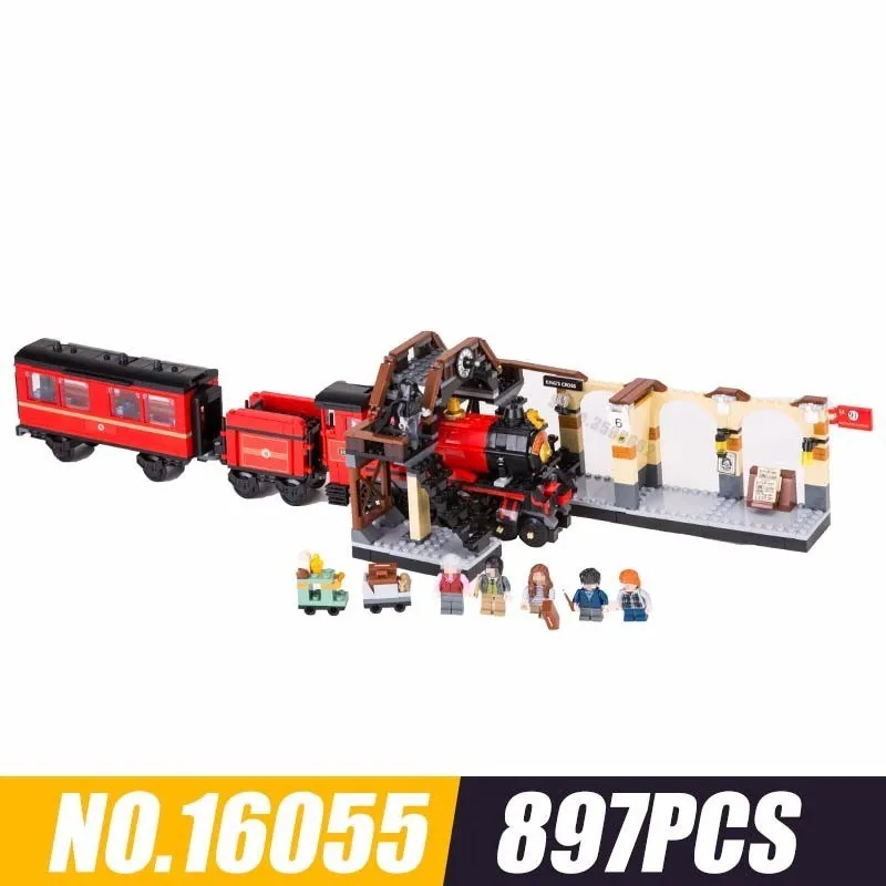 

16055 Film Series Hogwarts Express Train Train Spelling Insert Assembling Building Blocks Alpinia Oxyphylla Toys 897pcs