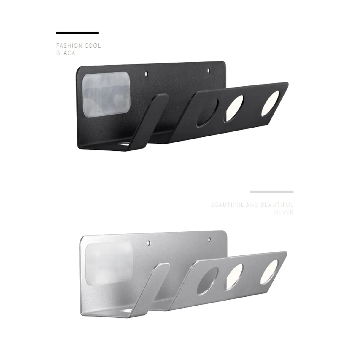 

Black/Silver Hair Dryer Wall Mount Holder Hanger Magnetic for Dyson Supersonic Hair Dryer Accessories hanging shampoo bethroom