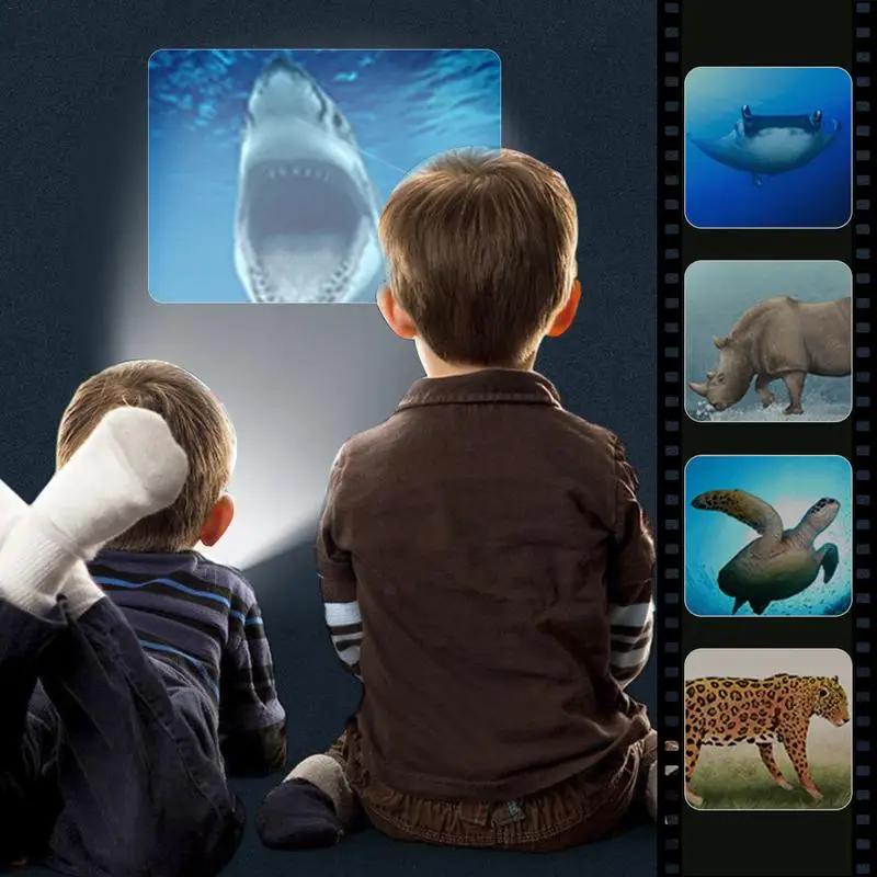 

Kids Flashlight Storybook Torch HD Animation Cartoon Early Educational Toy Handed Projector Flashlight Toy For Children Gifts