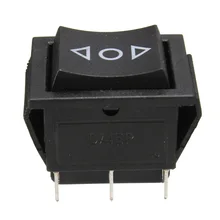 AC 250 V/10A 125 V/15A 12 вольт 6-Pin DPDT Мощность окна однократно перекидной переключатель Управление кнопка автомобиля Мощность переключатель окна