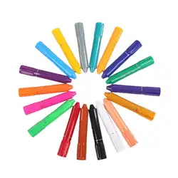 18 шт./лот детей вращения дизайн карандаш смываемый маркер Краски акварель ручка дети Краски ing рисунок ручки детские развивающие игрушки