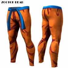Брюки Dragon Ball компрессионные брюки для фитнеса быстросохнущие штаны облегающие 3D Dragon Ball Z Аниме мужские Vegeta Goku брюки ZOOTOP BEAR