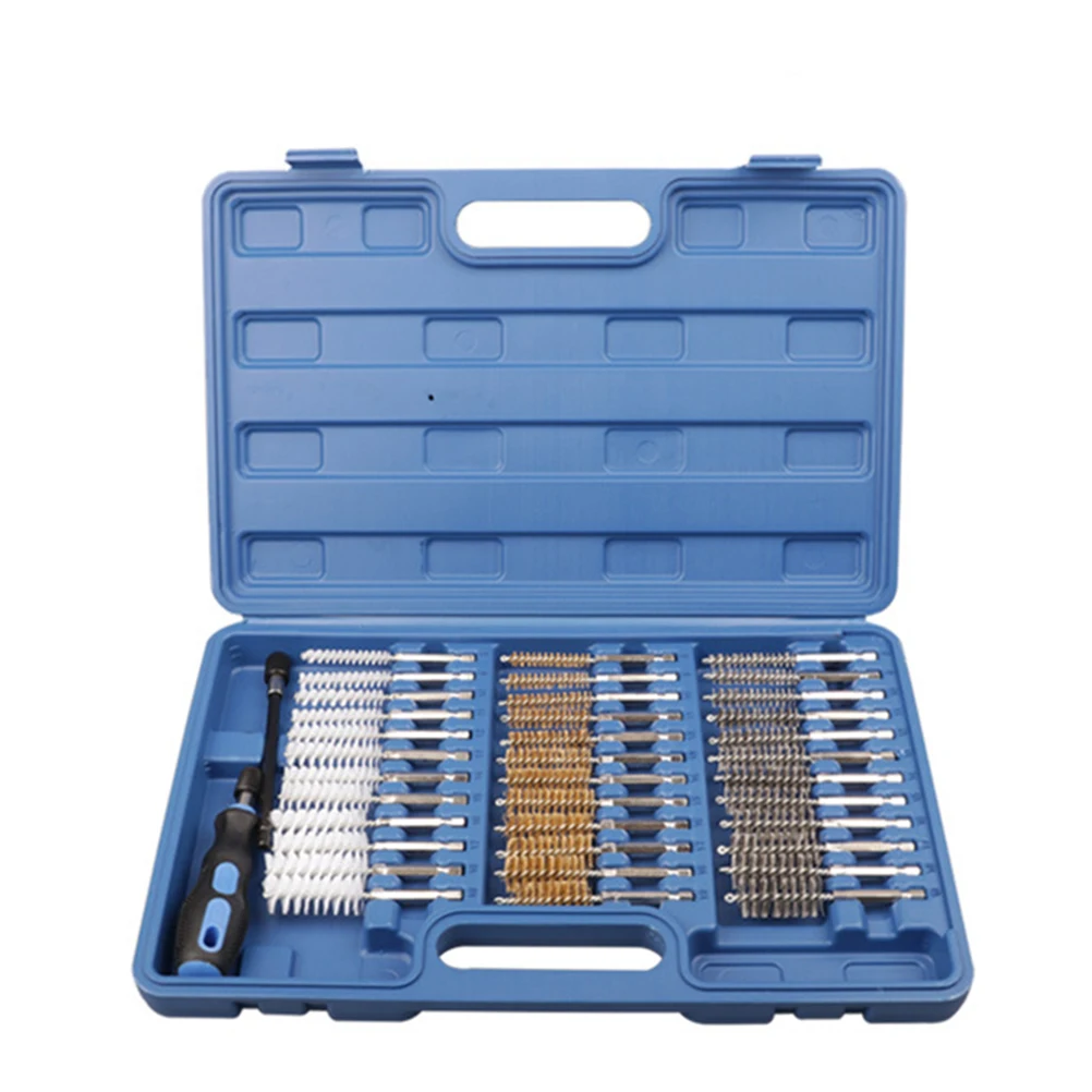 

38PCS/Set Wire Brush Kit Easy to Use Easy to Install Long Time Use Cotton Brush Cleaning Brush for Professional Use Pipe Tube