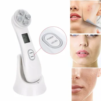 

Frequency Face Skin Rejuvenation 6 Modes LED Light Therapy Facial Skin Lifting Wrinkle Removal Face Importer Skin Spa Machine ac