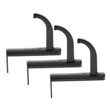 3 xнаушников гарнитура Вешалка держатель настенный ПК МОНИТОР стойка-на крючке черный