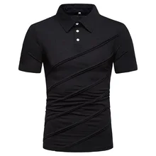 Новинка, летняя брендовая мужская рубашка поло, высокое качество, мужская хлопковая рубашка поло с коротким рукавом, Мужская Повседневная рубашка поло