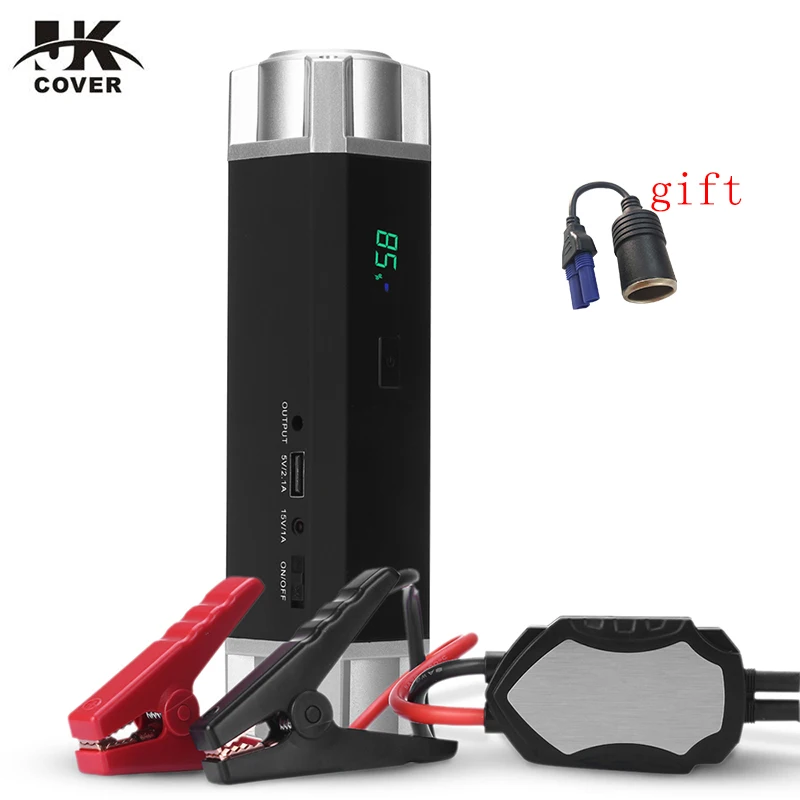 

JKCOVER Jump Starter Most Popular Emergency Booster Aut Portable Car Power Bank 100A Diesel Petrol Battery Starting Device