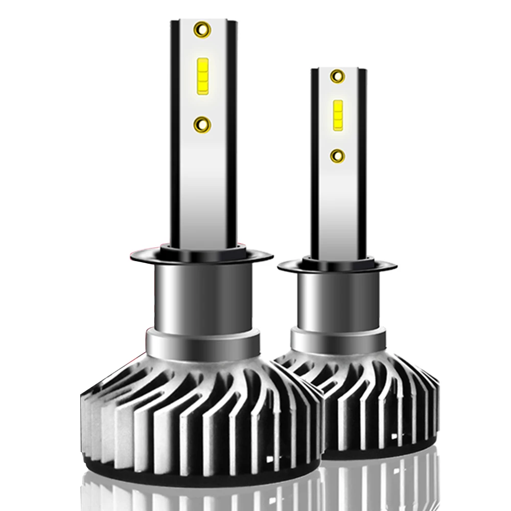 

For Car Lighting 2pcs H1 55W LED Car Headlight Head Lamp Bulb 6000k White Auto Car Day Night Driving Fog Lamp Mayitr