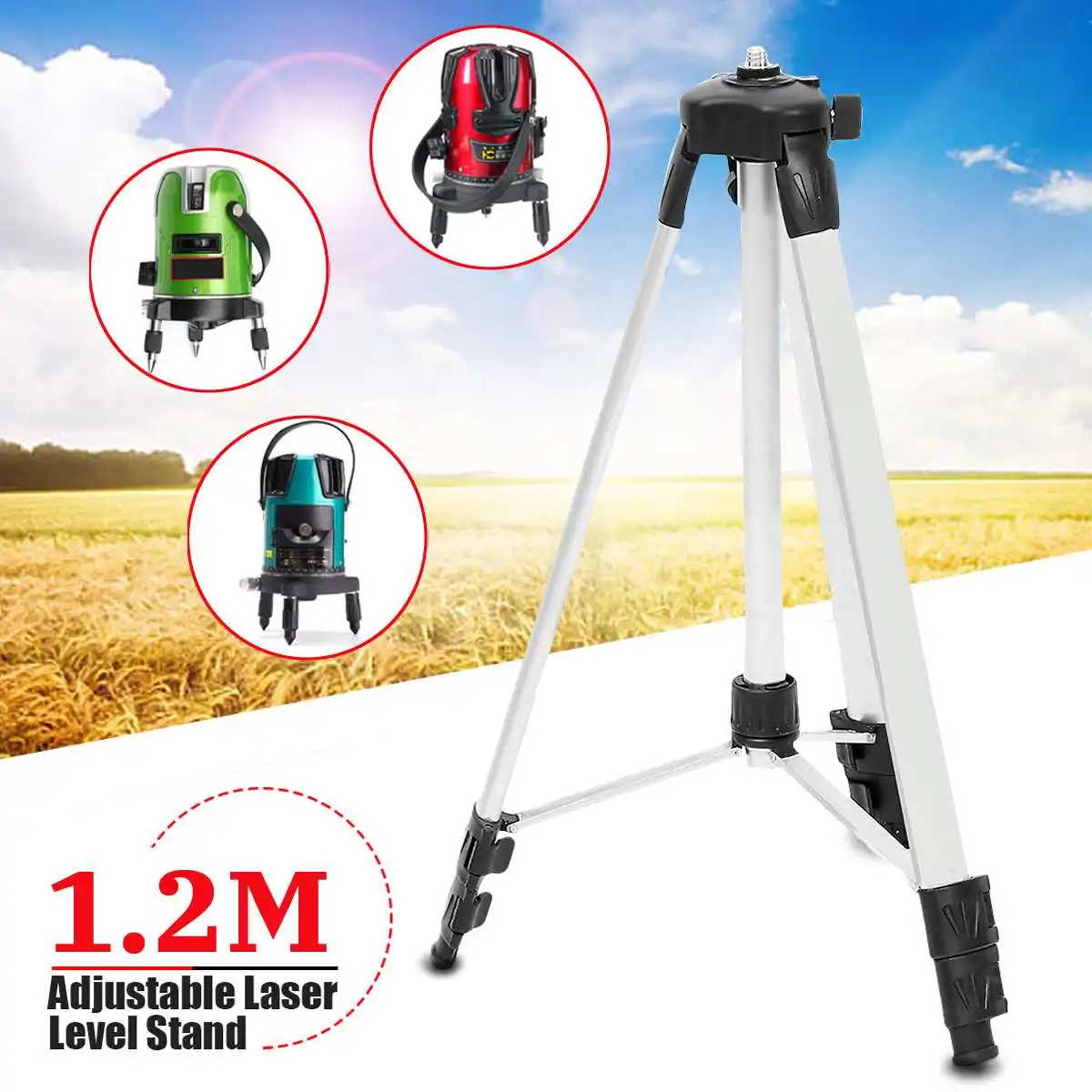 

1.1m Tripod For Laser Level Automatic Self 360 degree Leveling Measure Building level Construction Marker Tools
