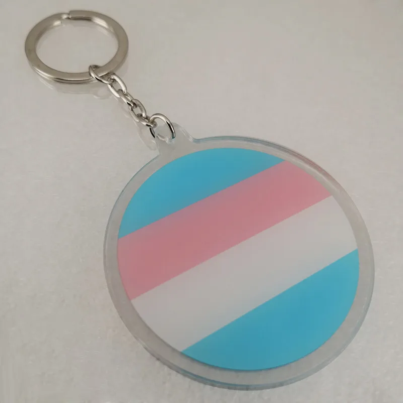 

Acrylic keychains key ring key chain Transgender Pride keychains