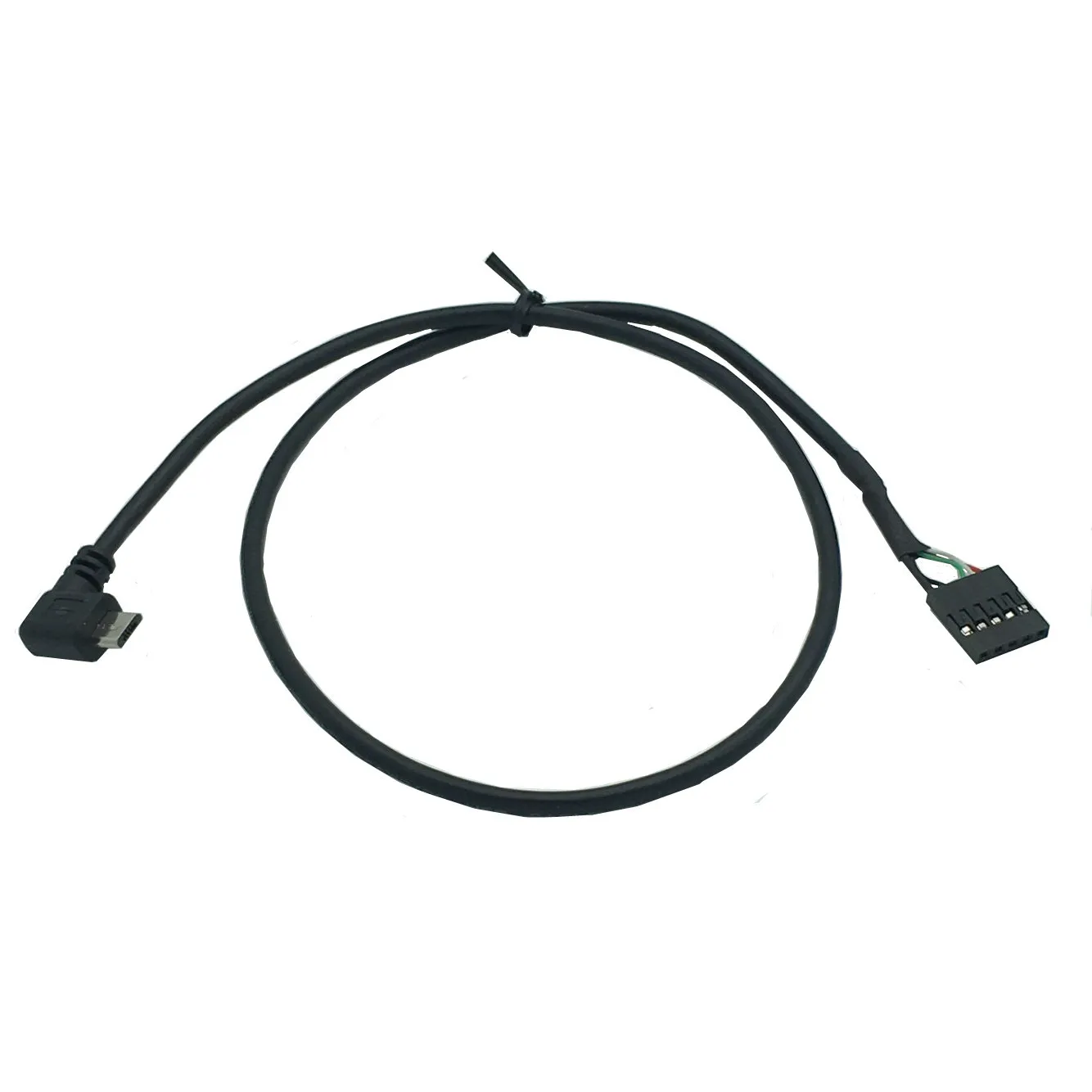 (2 шт. в упаковке) 50 см 90 градусов правый угол Micro-USB папа 5 Pin Материнская плата