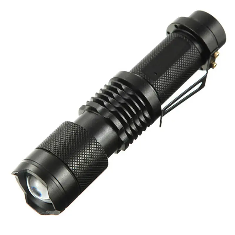 

T6 18650 1600LM Mini Flashlight 5 Modes Aluminum alloy Outdoor Zoomable Portable Light Battery High Power Pocket Torches