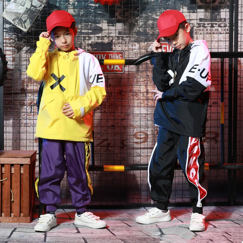 Kids Hip Hop Printing Clothing Girls Boys Sweatshirt Jogger Pants Jazz Dance Costumes Set Ballroom Dancing Clothes Outfits | Детская