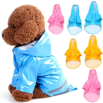 

3 Colors M/L Hoody Waterproof Dog Jackets Raincoats for Dogs Cats Outdoor Puppy Dog Rain Coat Pet Water Resistant Clothes