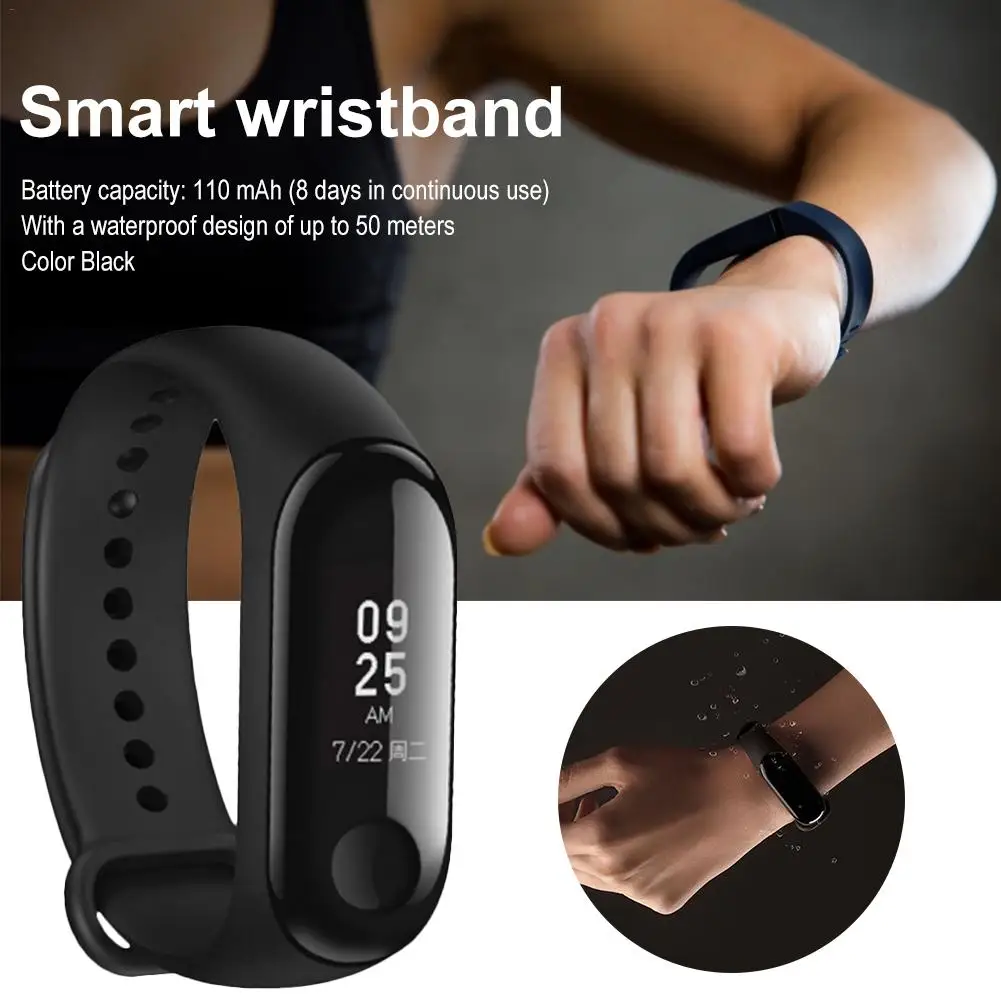 

For Xiaomi Mi Band 3 Smart Color-screen Sports Fitness smart bands Waterproof Blood Pressure Monitoring Monitor smartbands
