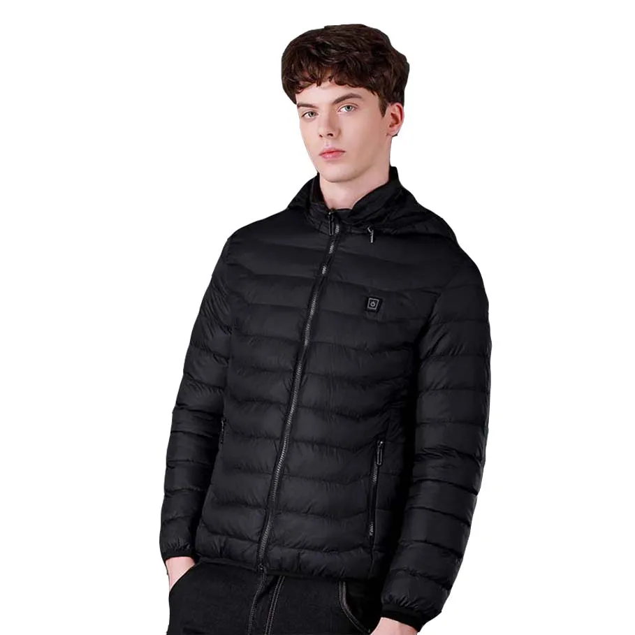 

Large Size Winter Warm Heating Jackets Men Women Smart Thermostat Hooded Heated Clothing Waterproof Skiing Hiking Fleece Jacke