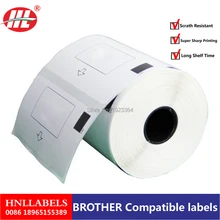 20X Совместимость высечки Термальность Бумага DK-11240 наклейки DK11240 для брата 102 мм* 51 мм черный на белом