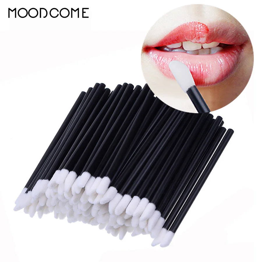 

100/200 PCS Make Up Lip Brush Stick Portable Lip Gloss Wands Applicator Disposable Eyelash Extension Cosmetic Brush Tool
