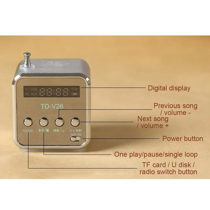 Портативные аудио динамики с Bluetooth микро usb мини стерео динамик музыка MP3 MP4 fm
