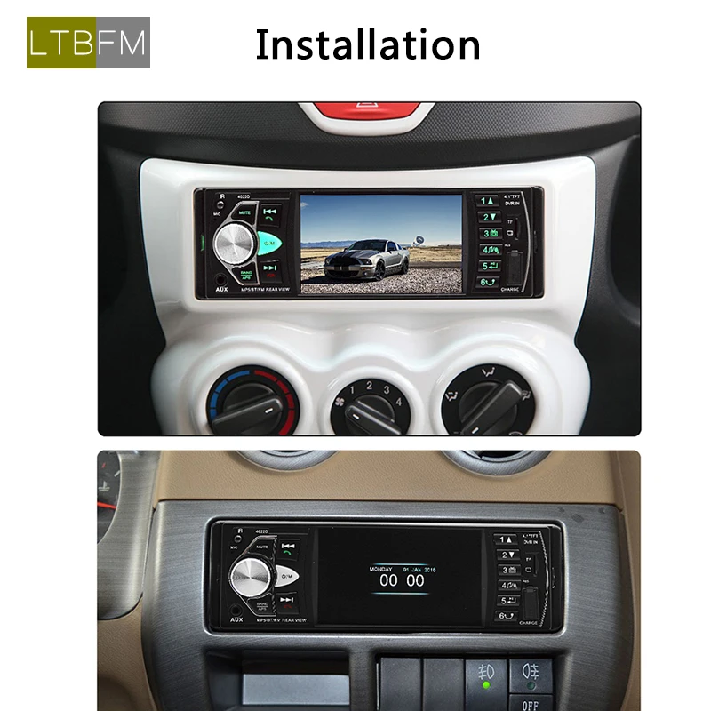 LTB FM 1 автомагнитола din магнитола Дин мультимедийный MP5 4022D авто аудио стерео