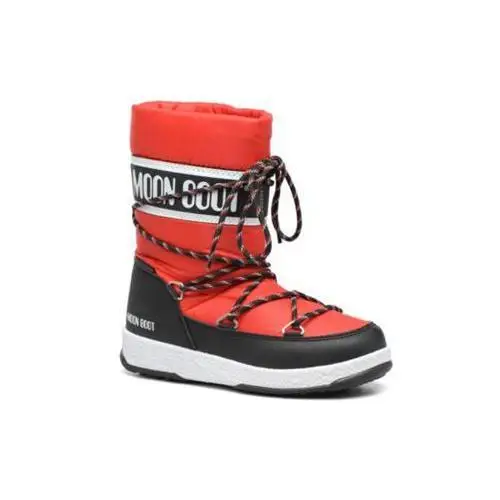 Ботинки MOON BOOT мужские кожаные ботинки WE SPORT JR WP черные красные |