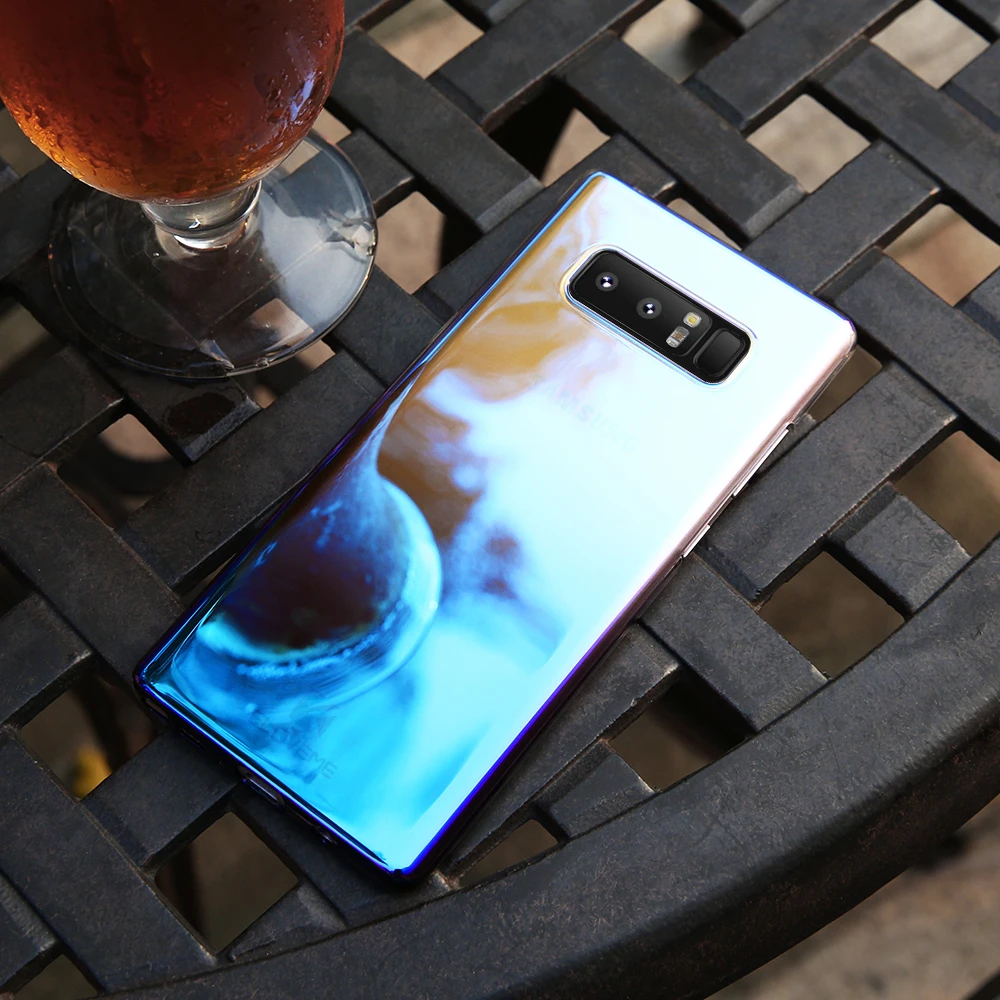 FLOVEME градиентные Чехлы для мобильных телефонов Galaxy Note 8 7 Edge Чехол Ультра Тонкий