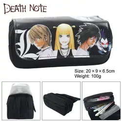 Death Note японский цели косметички канцелярские сумки молнию джинсовый пенал сумка/Офис Школьные принадлежности